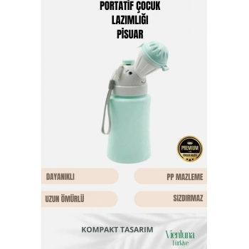 Premium Ürün Portatif Sızdırmaz Çocuk Bebek Pisuarı Araba Yolculuk Lazımlık Kız Erkek Küçük Tuvalet