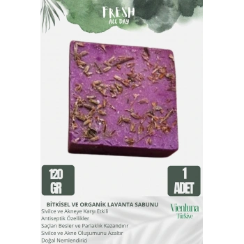 Özel Üretim El Yapımı %100 Yüz Vücut Saç Lüks Doğal Ferah Kokulu Cilt Dostu Orijinal Lavanta Sabunu