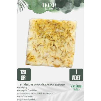 Özel Üretim El Yapımı %100 Yüz Vücut Saç Lüks Doğal Ferah Kokulu Cilt Dostu Orijinal Safran Sabunu