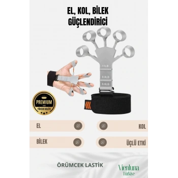 Premium Ürün Spor Kas Parmak El Bilek Kol Güçlendirici Geliştirici Kavrama Silikon Örümcek Lastik