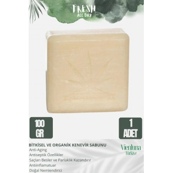 Özel Üretim El Yapımı %100 Yüz Vücut Saç Lüks Doğal Ferah Kokulu Cilt Dostu Orijinal Kenevir Sabunu