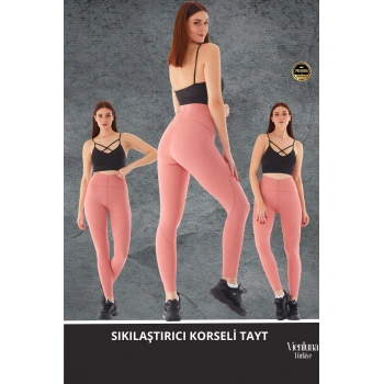 Yeni Koleksiyon Yüksek Bel Şekillendirici Günlük Rahatlık Spor Stil Toparlayıcı Sıkılaştırıcı Tayt