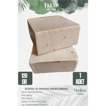 Özel Üretim El Yapımı %100 Doğal Ferah Kokulu El Yüz Saç Vücut Cilt Dostu Orijinal Argan Sabunu