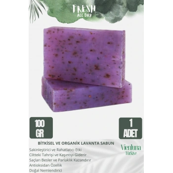 Özel Üretim El Yapımı %100 Doğal Ferah Kokulu El Yüz Saç Vücut Cilt Dostu Orijinal Lavanta Sabunu