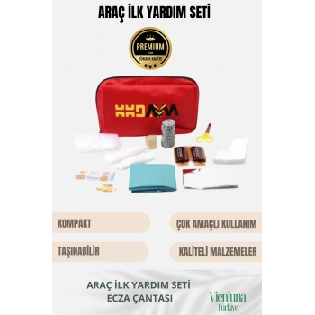 Profesyonel Taşınabilir Acil Durum Kiti Ev Iş Yeri Araba Okul Deprem Ecza Ilk Yardım Bez Çantalı Set