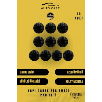 Premium Yüksek Kaliteli Araç Kapı Bagaj Çarpma Gürültü Önleyici Pad Takımı Ses Azaltıcı 10 Adet