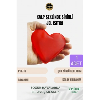 Çok Amaçlı Soğuk Havalarda Kalp Şeklinde Sihirli Jel El Sıcak Tutan Isıtıcı Torba Cep Sobası 1 Adet