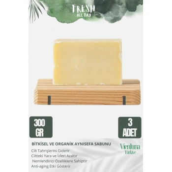 Özel Üretim El Yapımı %100 Doğal Ferah Kokulu Cilt Dostu Orijinal Aynısefa Sabunu 3 Adet