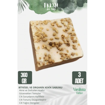 Özel Üretim El Yapımı %100 Doğal Ferah Kokulu El Yüz Saç Vücut Cilt Dostu Kekik Sabunu 3 Adet