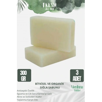 Özel Üretim El Yapımı %100 El Yüz Vücut Saç Lüks Doğal Ferah Kokulu Cilt Dostu Sığla Sabunu 3 Adet