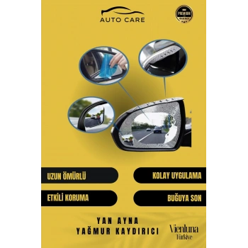 Preimum Üretim Yağmur Kaydırıcı Buğu Önleyici Film Araba Dikiz Aynası Filmi Su Tutmaz 2 Adet