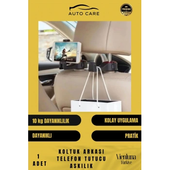 Premium Kalite Tüm Araçlarla Uyumlu Dayanıklı Araba Oto Koltuk Arkası Telefon Tutucu Askılık