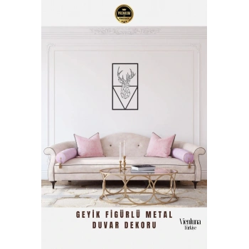 Premium Kalite Modern Stil Geyik Figürlü Metal Ev Ofis Duvar Dekoru