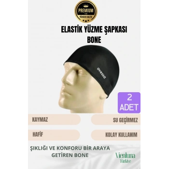 Özel Tasarım Suya Dayanıklı Silikon Havuz Deniz Kullanımına Uygun Esnek Yüzme Bonesi 2li Set