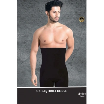 Deluxe Seri Sıkılaştırıcı Toparlayıcı Basen Bel İnceltici Göbek Düzleştirici Erkek Duble Boxer Korse