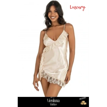 Özel Üretim Premium Ürün Şık Rahat Lüks Zarif Modern Seksi Fantezi Erotik Kısa Saten Gecelik