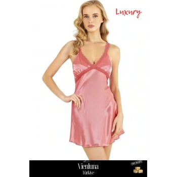 Premium Ürün Özel Seri Şık Lüks Zarif Modern Fantezi Erotik Seksi Rahat Çekici Kısa Saten Gecelik