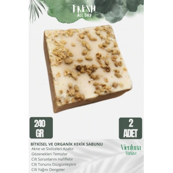 Özel Üretim El Yapımı %100 Doğal Ferah Kokulu El Yüz Saç Vücut Cilt Dostu Kekik Sabunu 2 Adet