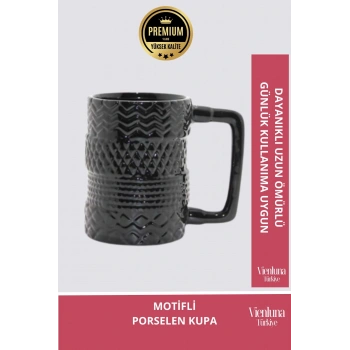 Deluxe Tasarım Dekoratif Estetik Armağan Sevgili Dost Aşk Arkadaş Porselen Motifli Kupa Bardak