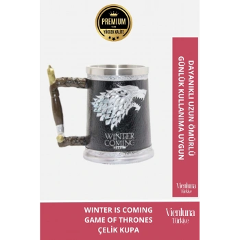 Deluxe Tasarım Dekoratif Estetik Armağan Sevgili Dost Arkadaş Paslanmaz Çelik Got Kupa 14*15 Cm