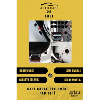 Premium Yüksek Kaliteli Araç Kapı Bagaj Çarpma Gürültü Önleyici Pad Takımı Ses Azaltıcı 20 Adet