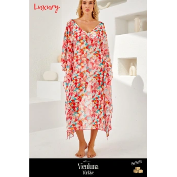 Yeni Sezon Premium Ürün Şık Havalı Modern Rahat Çekici Plaj Giyim V Yaka Uzun Elbise Pareo