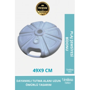 Premium Kalite Dayanıklı Plastik 49x9 cm Kamp Plaj Balık Bahçe Şemsiyesi Ağırlık Bidonu