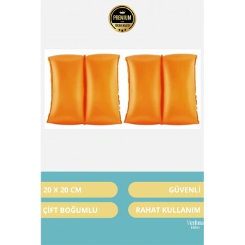 Premium Tasarım Başlangıç Seviye 3-6 Yaş Çocuk Deniz Havuz Yüzme Öğrenme Şişme Kolluğu 1 Çift