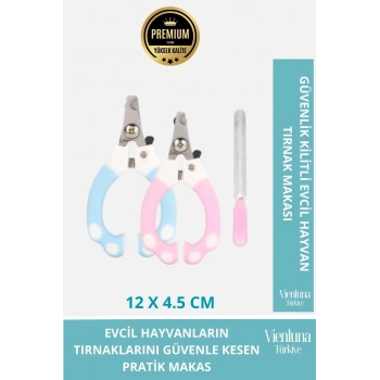 Özel Üretim Güvenlik Kilitli Pratik Evcil Hayvan Tırnak Makası Kolay Kullanım