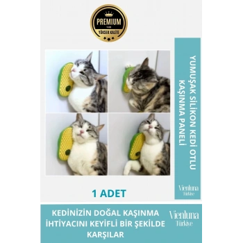 Premium Yumuşak Silikon Kedi Otlu Eğlenceli Kaşınma Paneli