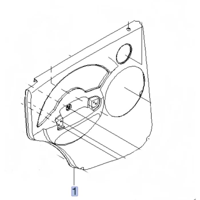 Chevrolet Kalos Sol Arka Kapı Döşeme Orjinal GM 96643487