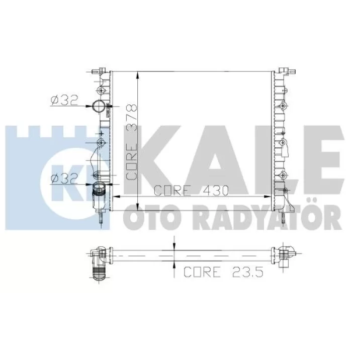 Renault Megane 1 Motor Su Radyatörü Kale 7700838134