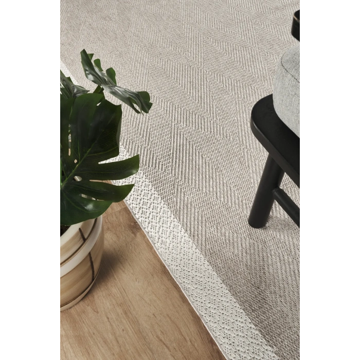 jüt sisal bej-krem-balıksırtı