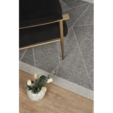 jüt sisal antrasit-gri-mermer