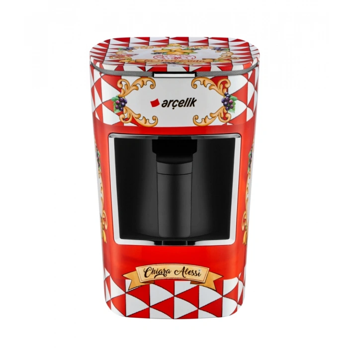 Arçelik Chiara Alessi K 3300 CR Capri Red Türk Kahve Makinesi