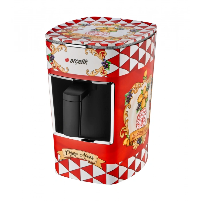 Arçelik Chiara Alessi K 3300 CR Capri Red Türk Kahve Makinesi