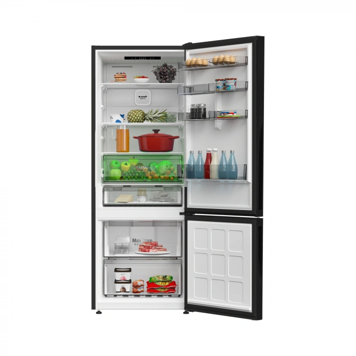 Arçelik 270475 IESC AI Siyah Cam Yapay Zeka Teknolojili Alttan Donduruculu Buzdolabı