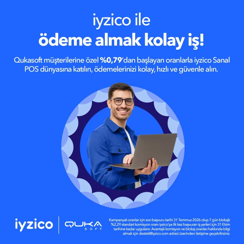 Qukasoft Üyelerine Özel iyzico Sanal POS Kampanyası
