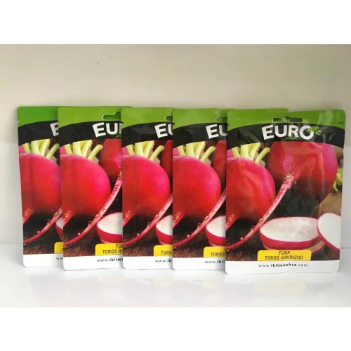 5 adet kırmızı turp tohumu