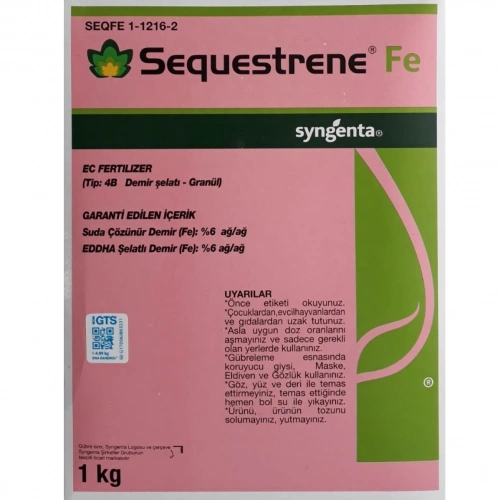 Demir Gübresi (Sequestrene Fe) 1 KG