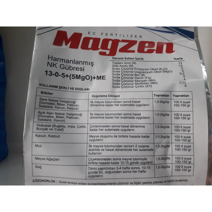 Magzen Harmanlanmış NK Gübresi 1 Kg