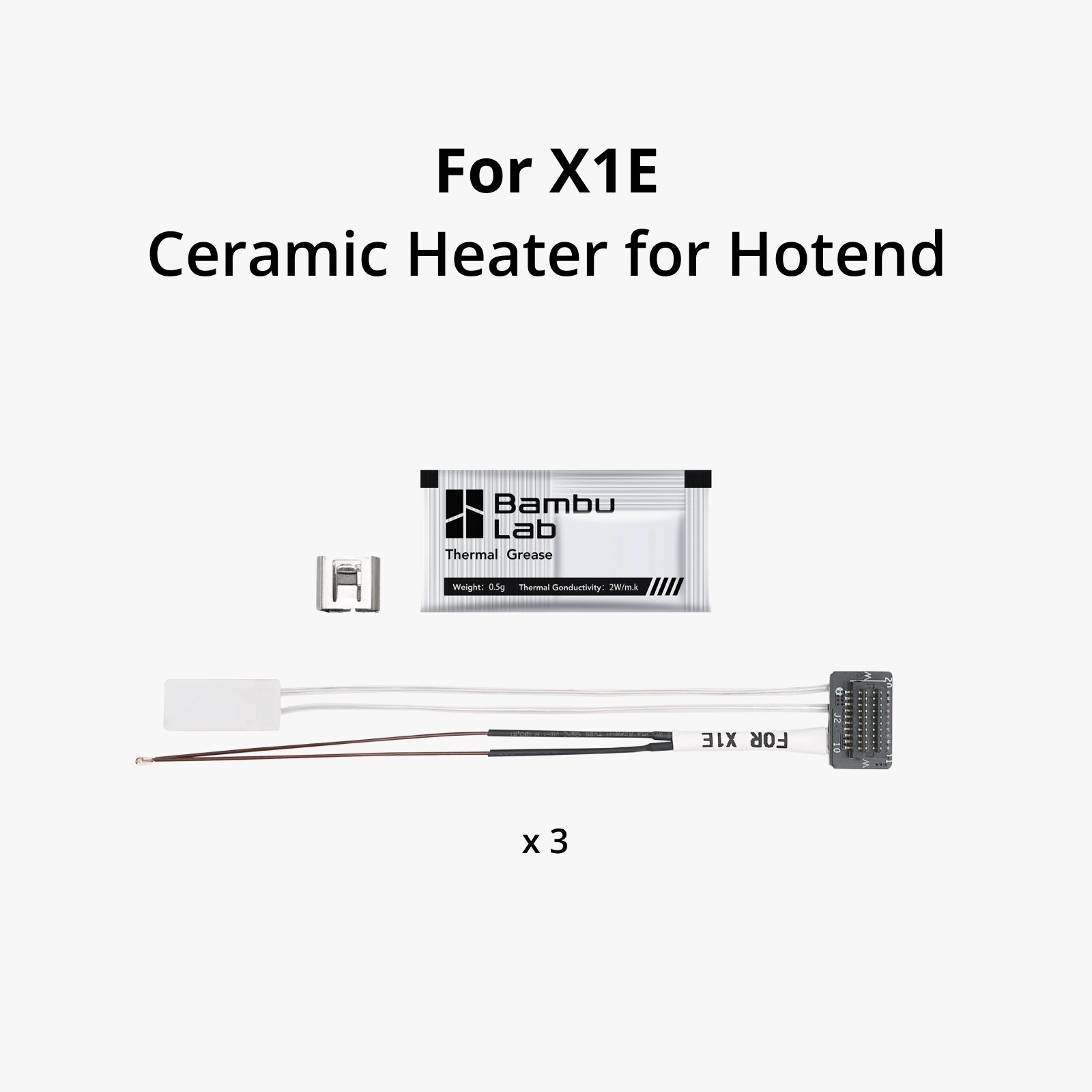 Bambu Lab Ceramic Heater For Hotend (Hotend Seramik Isıtıcısı) - X1E