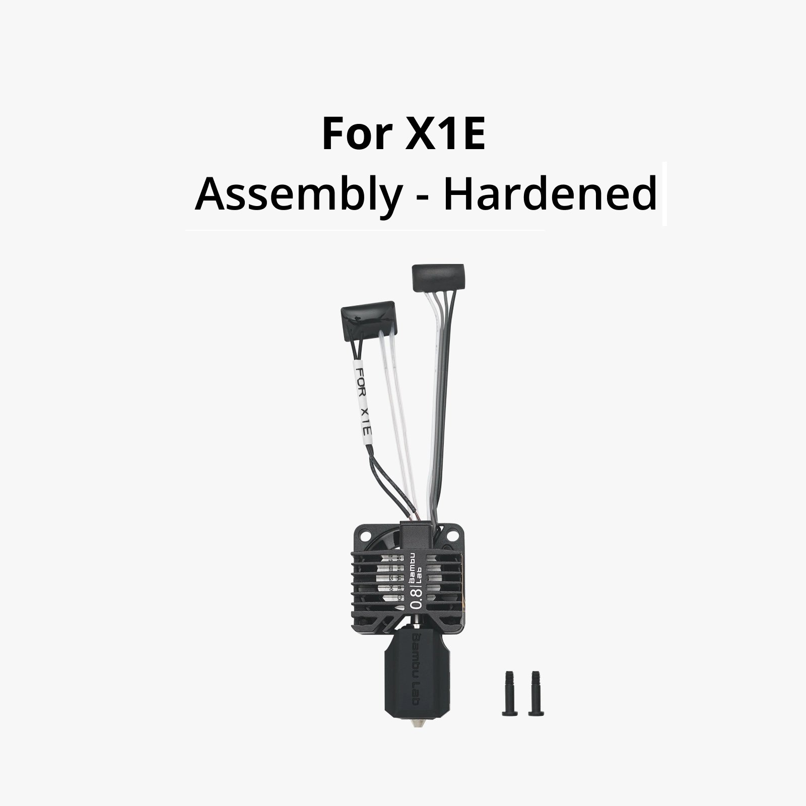 Bambu Lab Complete Hotend Assembly With Hardened Steel Nozzle 0.6 mm (Sertleştirilmiş Çelik Nozüllü Komple Hotend Grubu 0.6 mm) - X1E