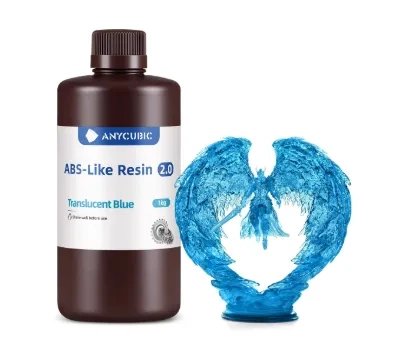 Anycubic ABS-Like Resin 2.0 Translucent Blue 1 kg