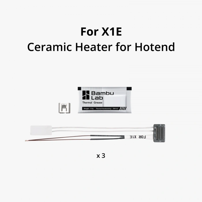 Bambu Lab Ceramic Heater for Hotend - X1E Serisi Orijinal [FAH017]