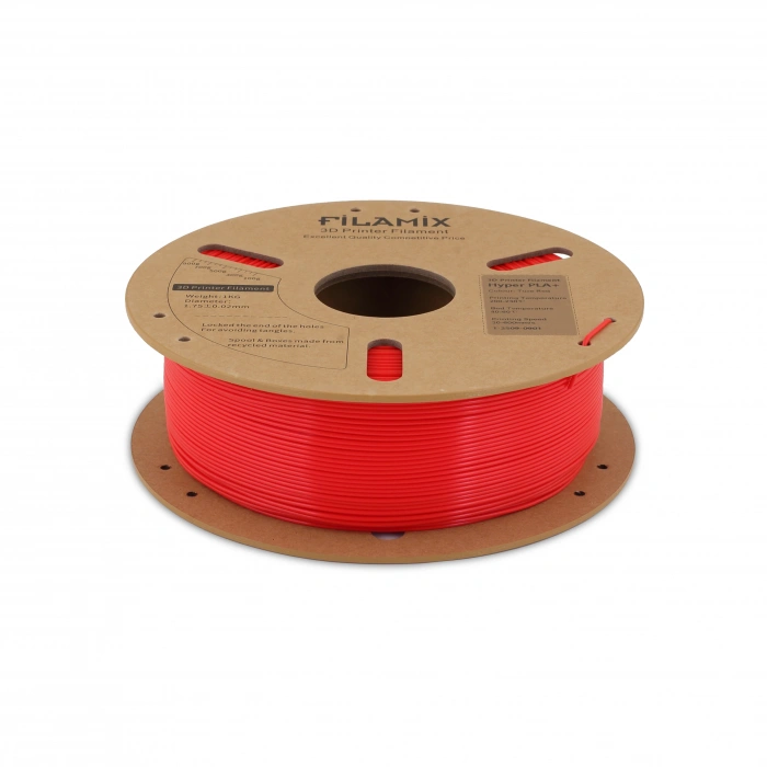 Filamix PLA Plus Gerçek Kırmızı Filament 1kg 1.75mm