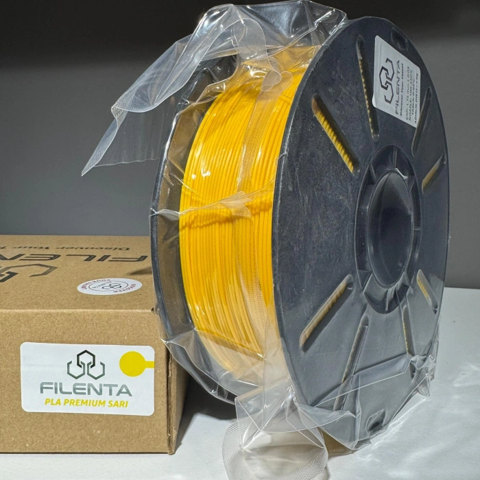 Filenta PLA Premium Sarı Filament 1kg 1.75mm