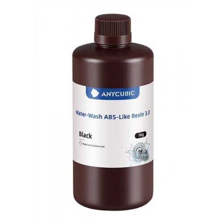 Anycubic Siyah Water-Wash ABS-Like Resin 3.0 Reçine 1kg
