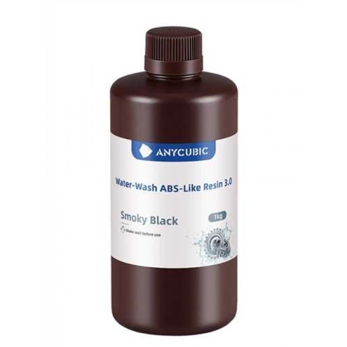 Anycubic Water-Wash ABS-Like Resin 3.0 Dumanlı Siyah Reçine 1kg