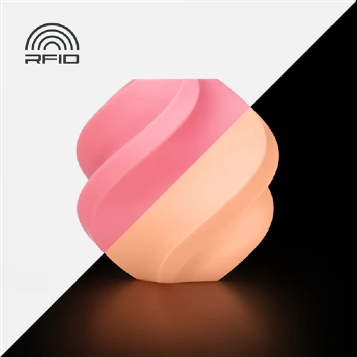 Bambu Lab PLA Glow Karanlıkta Parlayan Pembe Filament 1.75mm